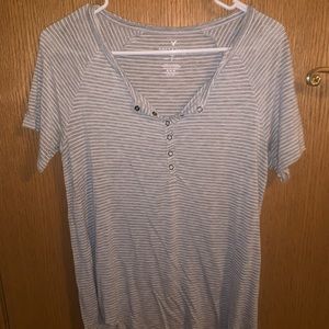 button up american eagle top